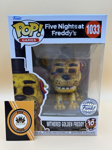 Withered Golden Freddy Funko Pop #1033 - Five Nights at Freddys FNAF