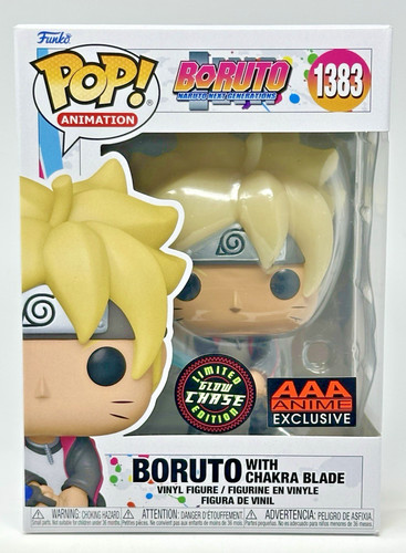 Funko Pop! Boruto: Boruto with Chakra Blade GITD CHASE #1383 w/Protector - NM