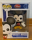Mickey Mouse Funko Pop! #1 Vinyl Figure Vaulted Rare Red Label Disney Store