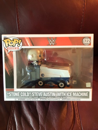 Funko Pop! Rides WWE Stone Cold Steve Austin With Ice Machine Figure #122 New