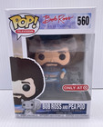 FUNKO Pop Television #560 BOB ROSS AND PEA POD Target Exclusive NEW w/ PROTECTOR