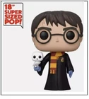 18" Funko Pop Harry Potter with Hedwig - Perfect condition without the box.