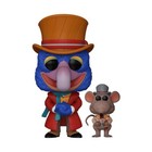EXCLUSIVE FLOCKED (FUZZY) Gonzo as Charles Dickens Rizzo Funko Pop #1456 Muppets