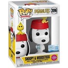 Funko Pop Peanuts Snoopy and Woodstock Flocked #2096 Limited w/protector
