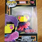 New Funko Pop Marvel Gambit Black Light Edition 798 Target Exclusive