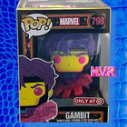 FUNKO POP! /Marvel/ Gambit /#798/Black Light /Target /Exclusive!