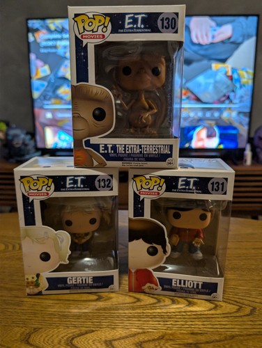 Funko Pop E.T. #130 Elliot #131 Gerite #132