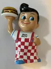 1999 BOB'S BIG BOY w/Hamburger Piggy Bank Retired Funko E R B Restaurant