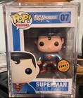 Funko POP! Heroes: DC Universe - Superman Metallic Chase #07 Blue Box Hard Stack