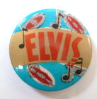Elvis Presley 1970s/80s Original Pin Badge American Singing Pop Music #2