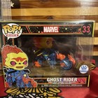 FUNKO POP ! GHOST RIDER 33 FUNKO EXCLUSIVE BLACKLIGHT W/PROTECTOR POP RIDES