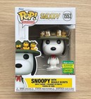 Funko Pop Peanuts Snoopy With Beagle Scouts SDCC #1553 + Free Protector