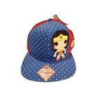 Pop Heroes Wonder Woman Snapback Cap Polka Dot Blue Red Adjustable DC Comics