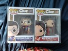 Funko Pop #48 & #49 CLUE Professor Plum And Miss Scarlet In POP Protectors