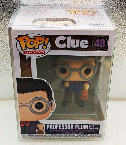 PROFESSOR PLUM WITH THE ROPE - CLUE RETRO TOYS 2020 FUNKO POP #48 FIGURE
