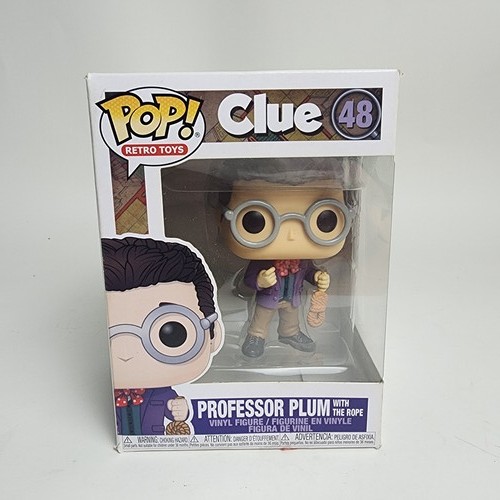 Funko Pop! Clue Professor Plum with The Rope #48 Retro Toys Vinyl Figure NIB
