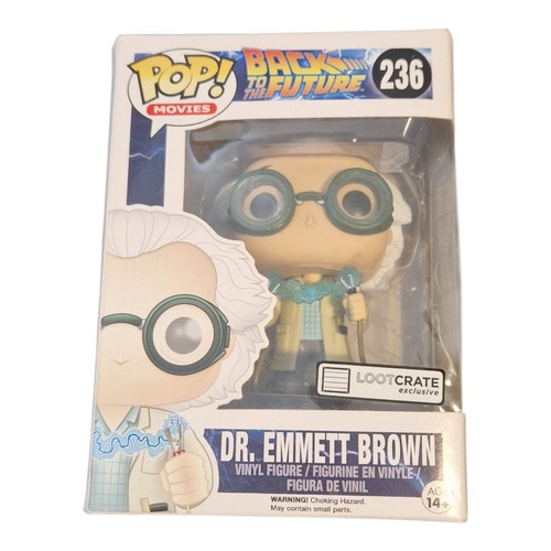Funko Pop! Back To The Future Dr Emmett Brown 236 Loot Crate Exclusive