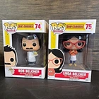 2 Funko Pop figures BOB'S BURGERS Bob & Linda Belcher #74 #75 Animation 2015 new