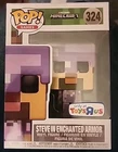 2018 Funko Pop Minecraft - Steve in Enchanted Armor - Toys R Us Exclusive #324