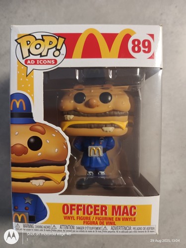 New Funko Pop Ad Icons McDonald's #89 Officer Mac vinyl figure