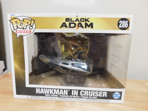 New Funko Pop Rides DC Black Adam #286 Hawkman in Cruiser vinyl figure