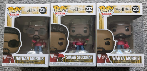 Funko Pop! Rocks Boyz II 2 Men 231 Nathan Morris 232 Shawn S 233 Wanya