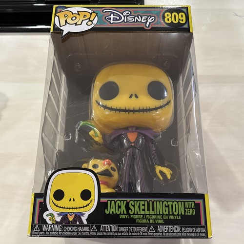 #809 Funko Pop! Jack Skellington with Zero JUMBO BLACKLIGHT