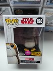 Funko Pop Star Wars Porg FLOCKED Hot Topic Exclusive # 198