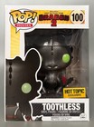 Funko Pop 100 TOOTHLESS How To Train Your Dragon 2 Hot Topic Exclusive Metallic