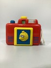 Vintage Sesame Street Big Bird Pop Out Camera Toy READ