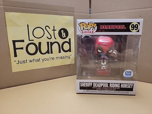 NEW! FUNKO SHOP POP! RIDES: DEADPOOL - SHERIFF DEADPOOL RIDING HORSEY 99