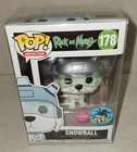 Funko Pop #178 Snowball Flocked LA Comic Con Exclusive Rick & Morty w/protector