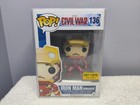 Funko Pop Captain America Civil War Iron Man Unmasked Hot Topic Exclusive #136