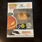 FUNKO POP OVERWATCH PUMPKIN HEAD REAPER # 520 BLIZZARD EXCLUSIVE BRAND NEW GLOWS