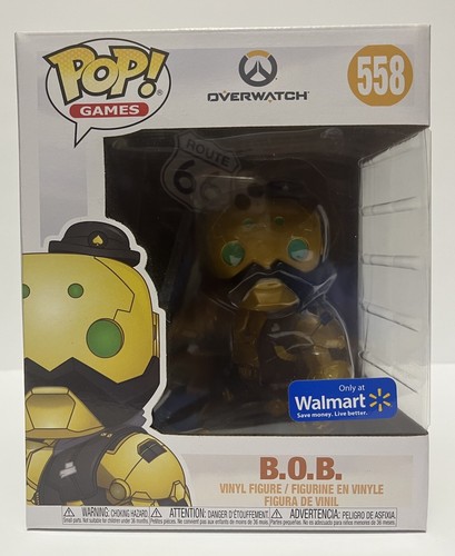 Overwatch Funko Pop Games B.O.B. #558 Gold Rare Walmart Exclusive