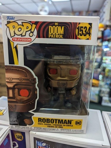 Funko Pop ROBOTMAN #1534 DC Doom Patrol Television NEW Vinyl Figure Protector