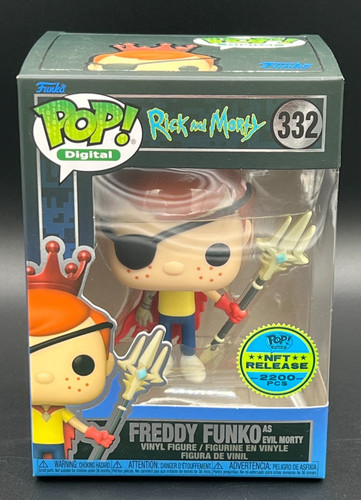 Funko Pop Digital ~ Rick & Morty FREDDY as EVIL MORTY #332 Royalty ~ *1 of 1665*