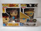 Funko Pop! 8-Bit Street Fighter Ryu And Mortal Kombat Raiden CHASE GameStop