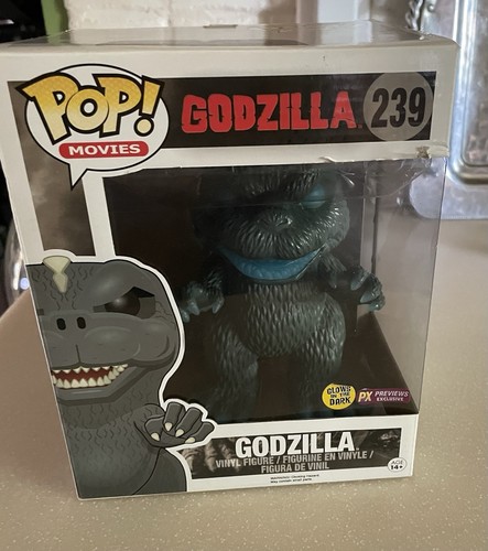 Funko Pop Vinyl Godzilla #239 Glow In The Dark 6in Figure New In Box