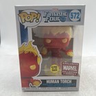 Funko POP! Marvel Fantastic Four Human Torch #572 GITD Collectors Corp W/Protect