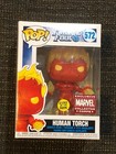 Funko Pop Marvel Fantastic Four Human Torch 572 GITD Exclusive Collector Corps