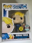 Funko Pop ! Fantastic Four Human Torch 568 Bobble-head Glow in Dark - Vaulted
