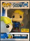 Fantastic Four Human Torch Hot Topic Excl Funko Pop #569, in pop protector