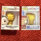 Funko Bitty Pop Gold #126 Iron Man And Michael Scott Gold