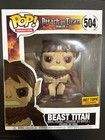 Funko Pop Attack On Titan Beast Titan Vinyl Figure 504 Hot Topic Exclusive
