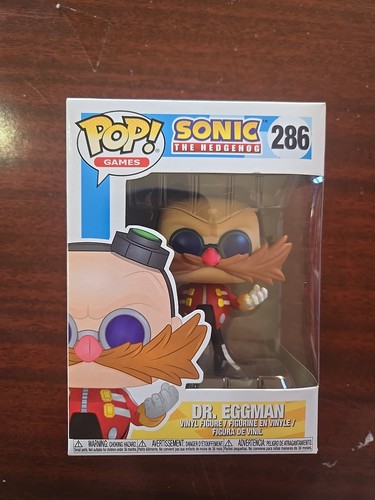 Dr. Eggman Sonic the Hedgehog Games Funko Pop 286 With Protector