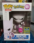 Funko Pop! Pokemon Flocked Mewtwo Summer Exclusive #581 SDCC w Protector