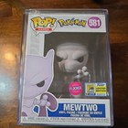 Funko Pop Pokemon Mewtwo Flocked Official SDCC Exclusive LE Rare Vaulted Limited