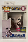 SDCC 2020 Funko Pop Pokémon Mewtwo Flocked #581 Comic-Con Exclusive in Protector