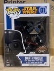 Funko Pop! Star Wars: #01 DARTH VADER (Silver Chrome/Blue Box) + Protector